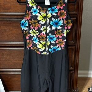 Floral Print Sleeveless Jumpsuit